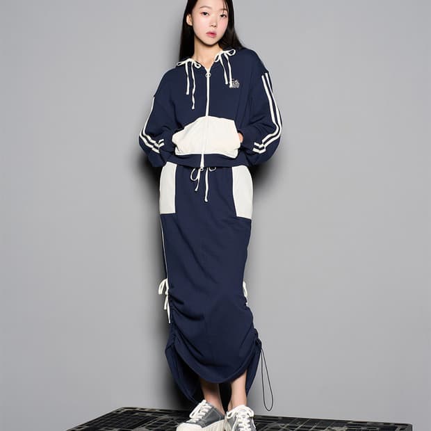 널디 x 씨씨더블유씨 스커트 셋업