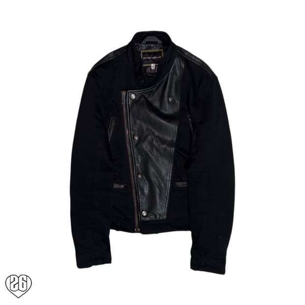 00‘s Emporio Armani Hybrd Leather Jacket