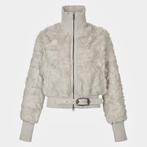 길라아카이브 FAUX FUR BELT ZIP JACKET 퍼자켓