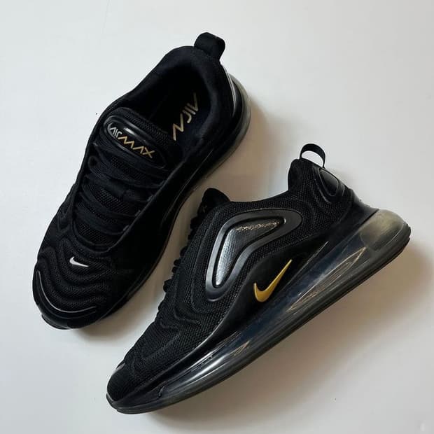 나이키 에어맥스 720 블랙 메탈릭 운동화 Q1348