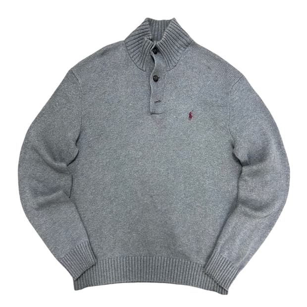 폴로 코튼 버튼업 니트(L)