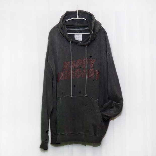 써저리 x 해피피플 락 피그먼트 오버핏 후디 (105~110+)