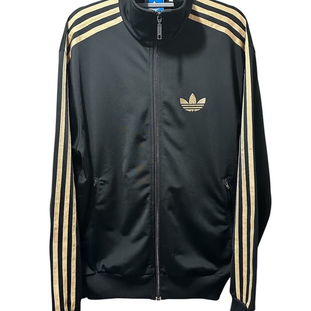 아디다스 파이어버드 트랙탑 검골 블랙/골드 100