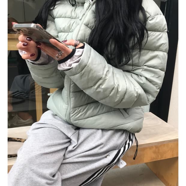 워머 경량패딩 (민트)