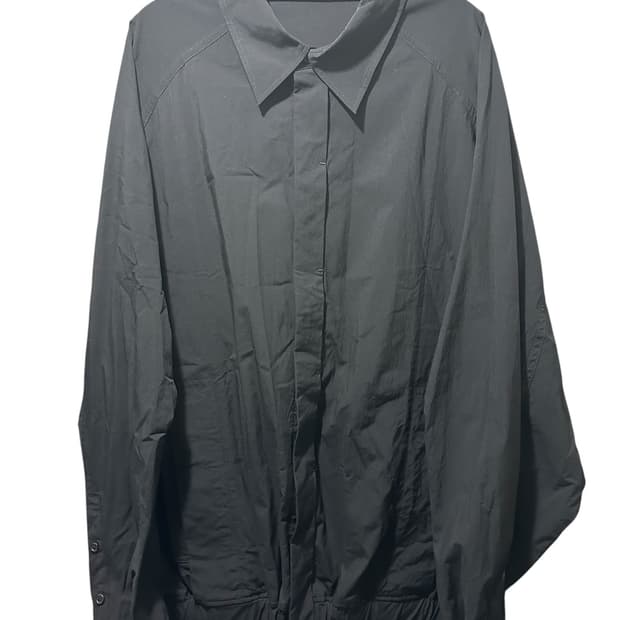 송지오 컬렉션 아트워크 코쿤 셔츠 블랙 50