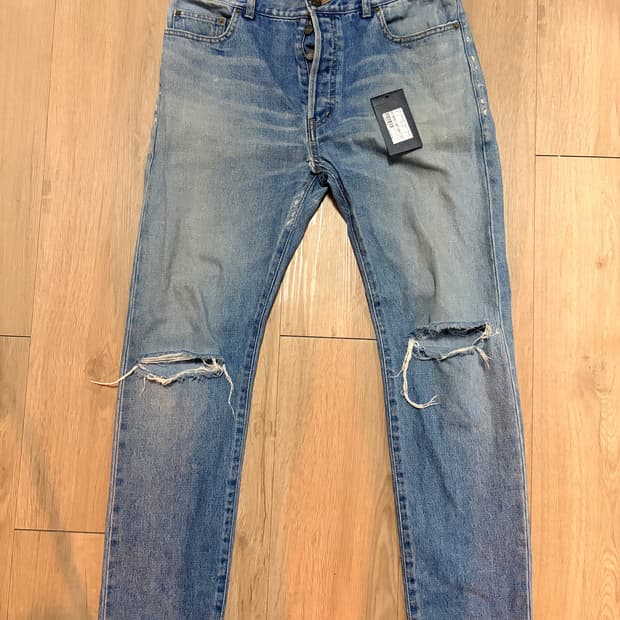 (33) Saint Laurent 16ss 슬림 무파진 연청