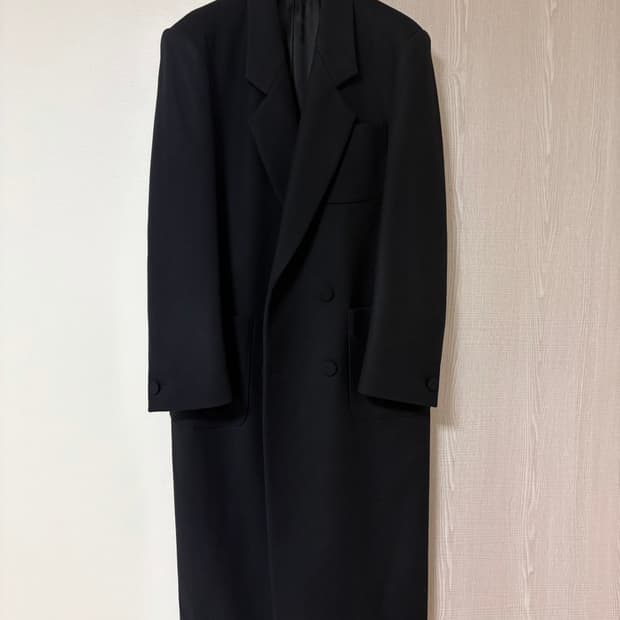 우영미 더블 코트 블랙 46사이즈 판매합니다