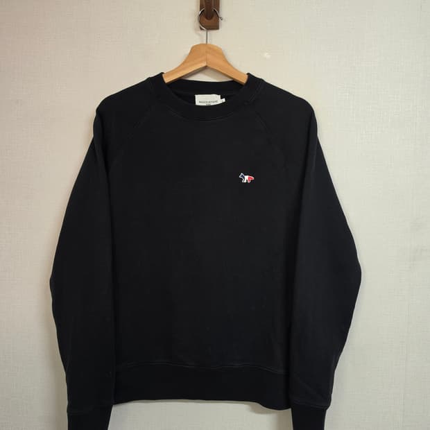 메종키츠네 트리컬러 폭스 맨투맨 XS