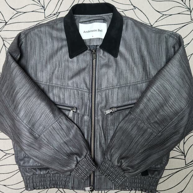 앤더슨벨 오르테가 봄버자켓 그레이 M
