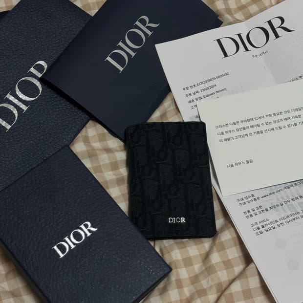 [새상품급][풀구성] 디올 오블리크 오거나이저 블랙