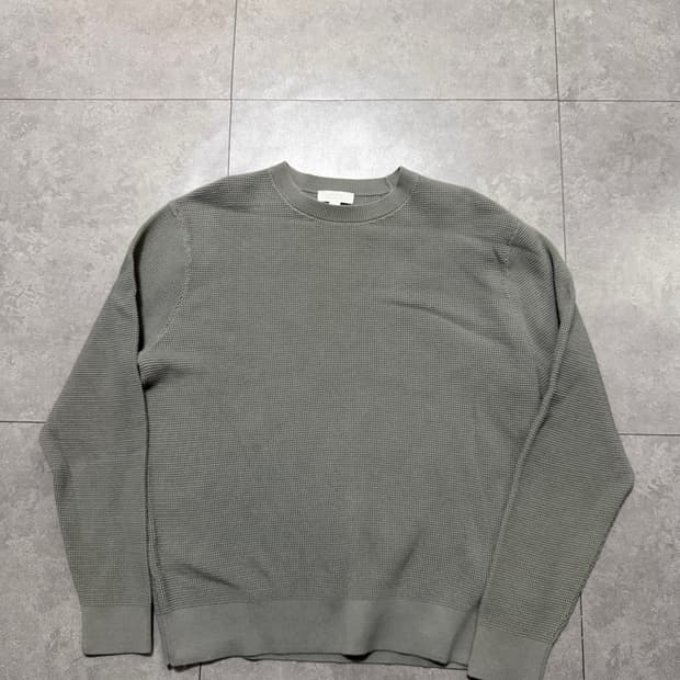 COS 빈티지 와플코튼  풀오버 니트 100size 