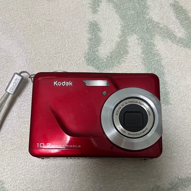 코닥 c180 레드애플색상 빈티지 카메라 디카 