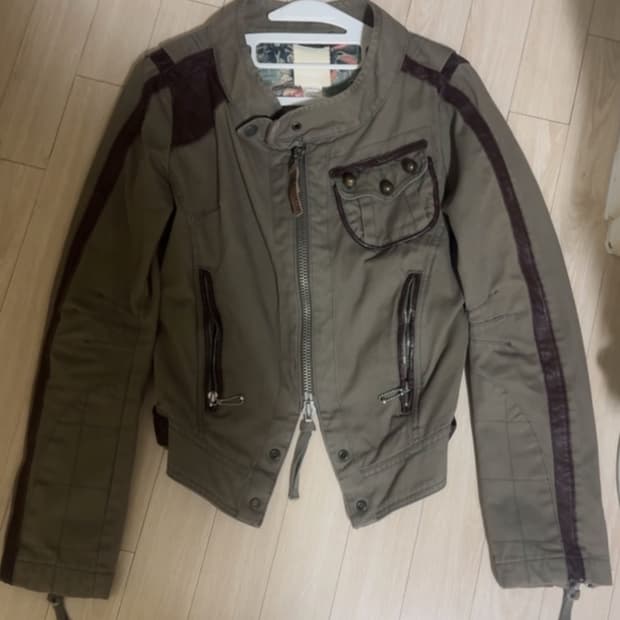 디젤 y2k 그룬지 바이커 자켓