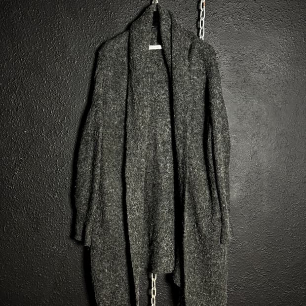 DoCLASSE – Charcoal Draped Knit Cardigan