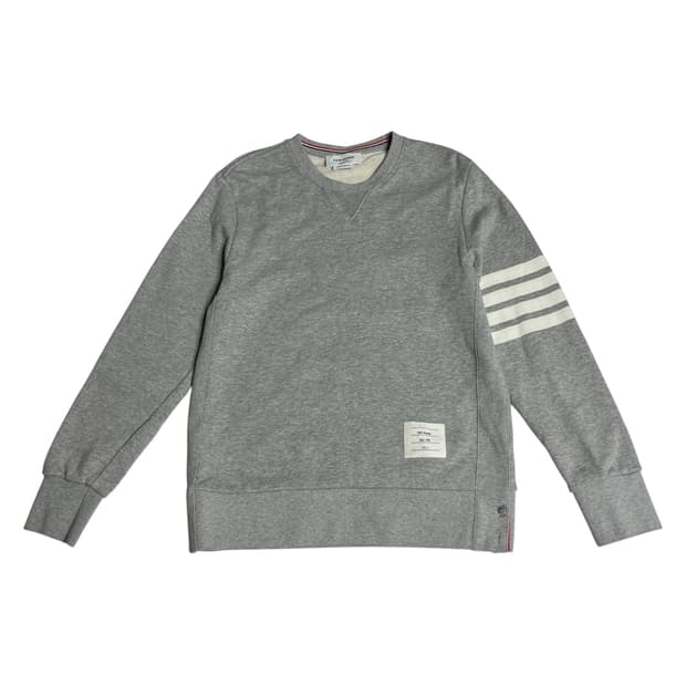 톰브라운 4선 그레이 맨투맨 2사이즈