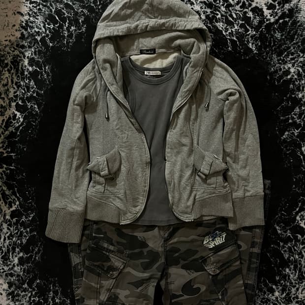 y2k집업+나시 코디세트