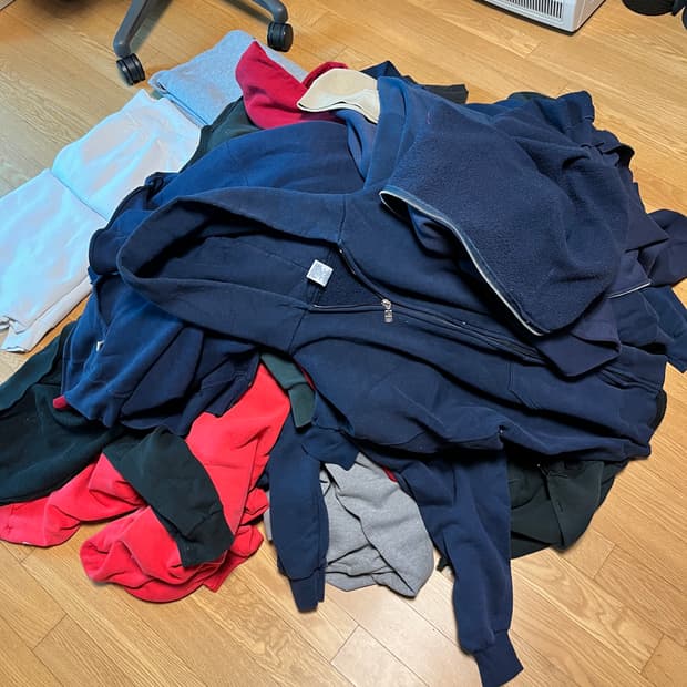 90s 빈티지 러셀 후드집업