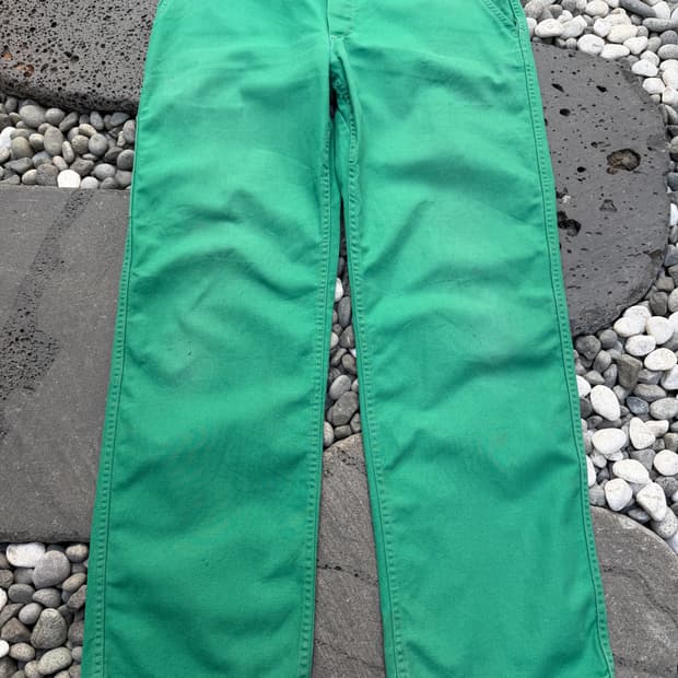 1980s GREEN FRENCH WORK PAINTER 프렌치워크팬츠