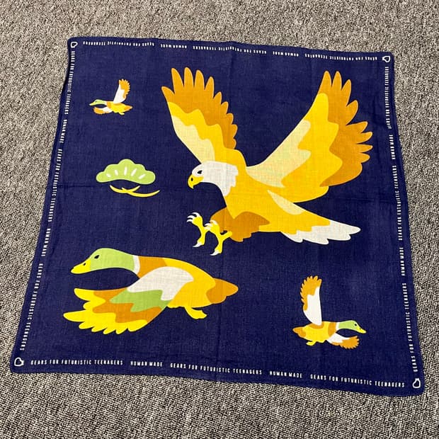 휴먼메이드 독수리/청둥오리 반다나 네이비