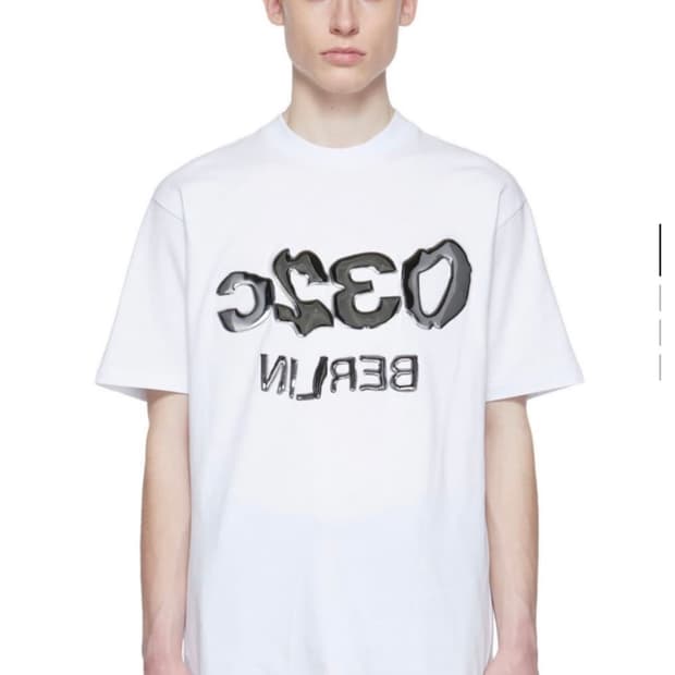 032c METALLIC GLITCH SELFIE TEE 티셔츠 반팔