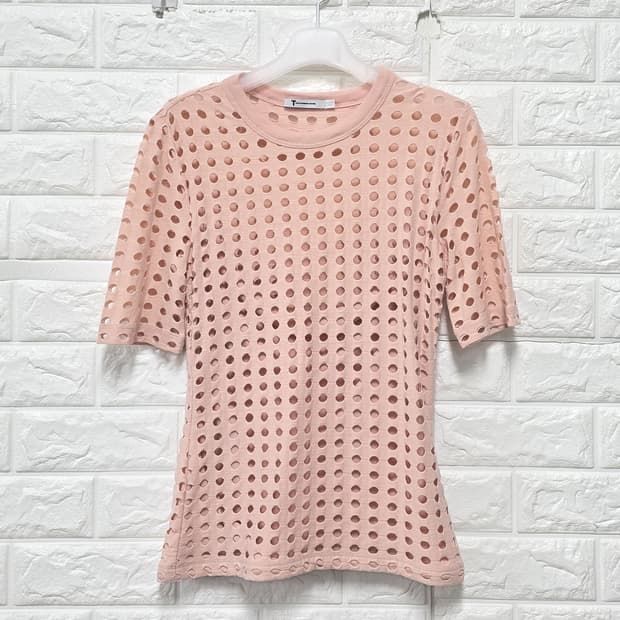 알렉산더왕 펀칭 반팔 블라우스 S