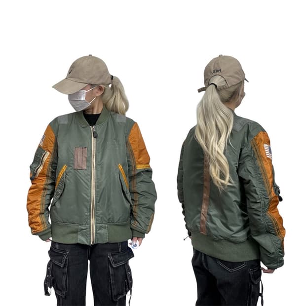 Xtonz 엑스톤즈 항공잠바 카키 ma-1 마원 자켓 M