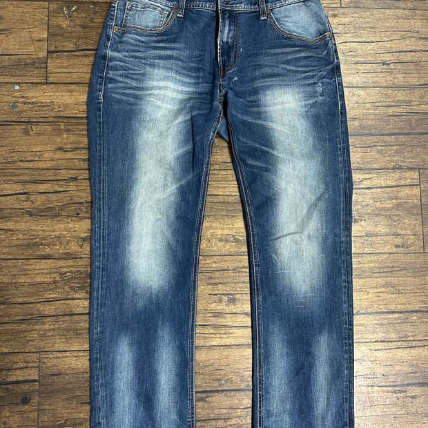 버커루진스 34사이즈 빈티지 워싱 데님