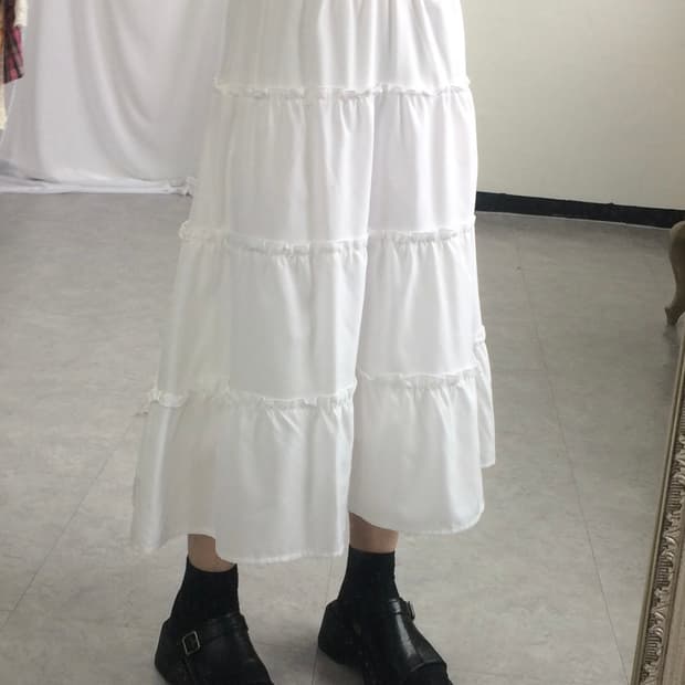 White long skirt