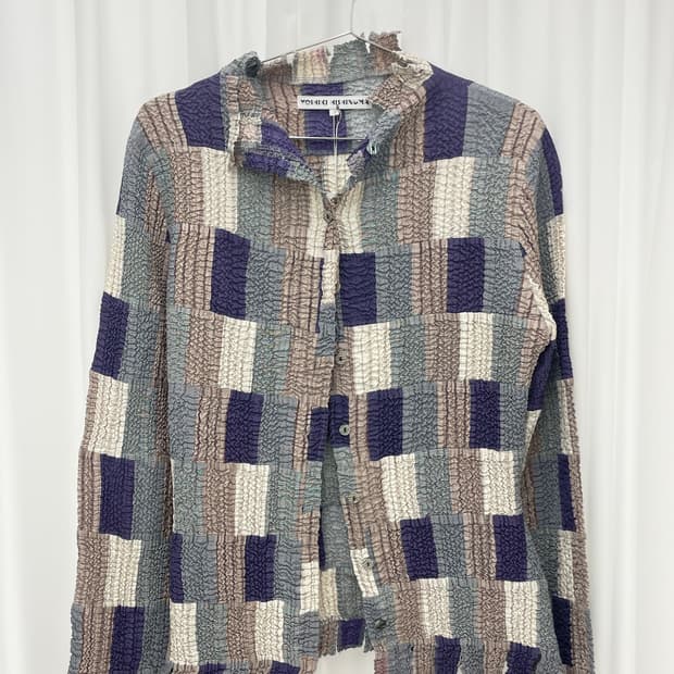 Yoshiki Hishinuma patchwork blouse