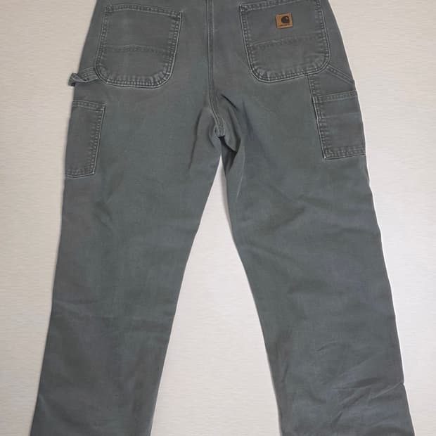 칼하트 모스그린 덩가리 워크 팬츠 (허리36,길이32)