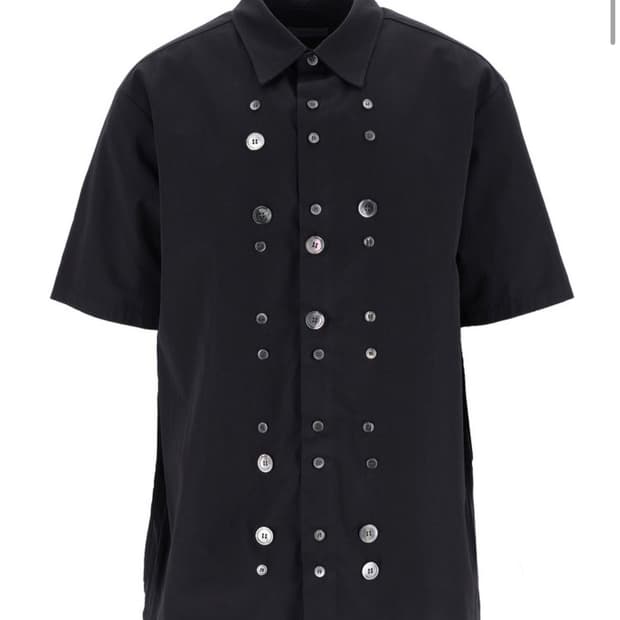 YOSUKBless me button shirts(Black)