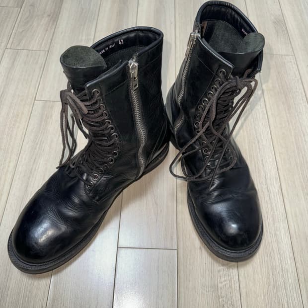 [42] 릭오웬스(Rick Owens) 소프트 레더 컴뱃 부츠