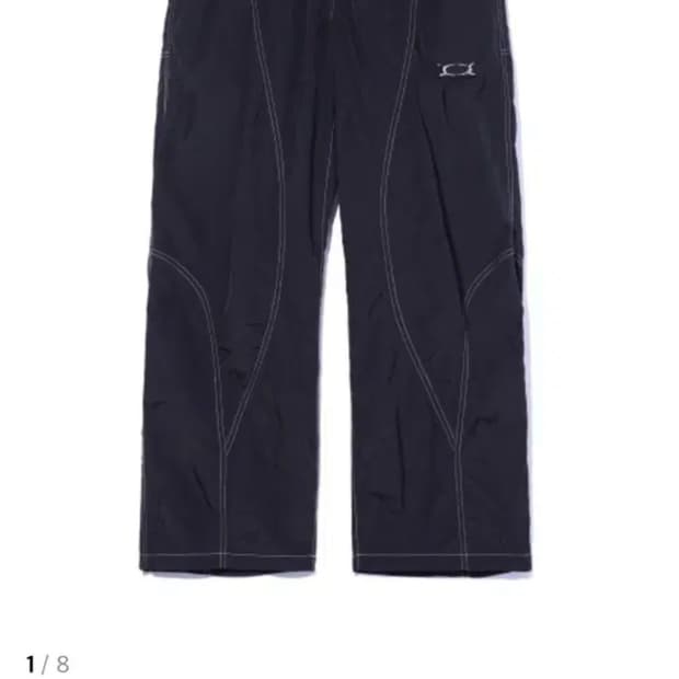 크리틱 METAL WORMHOLE LOGO PANTS BLACK