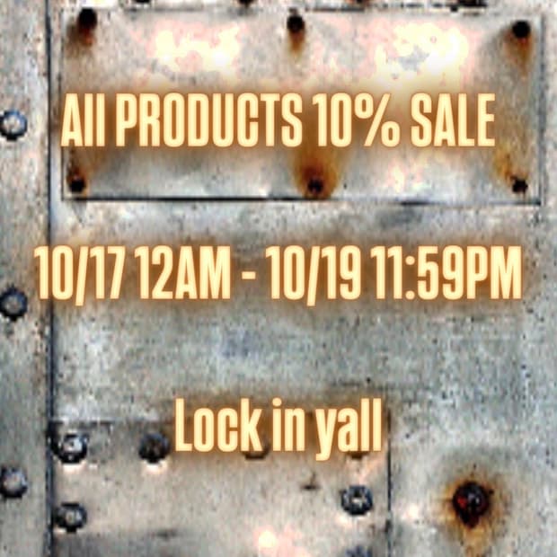 AII PRODUCTS 10% SALE