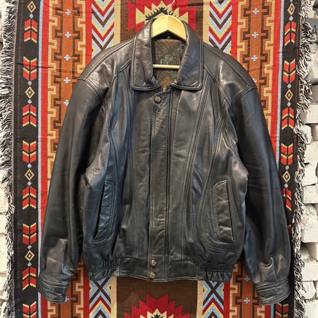 G-1 양가죽100%천연 봄버 레더자켓