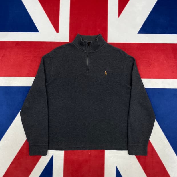 폴로 반집업 맨투맨 S 실측 M 