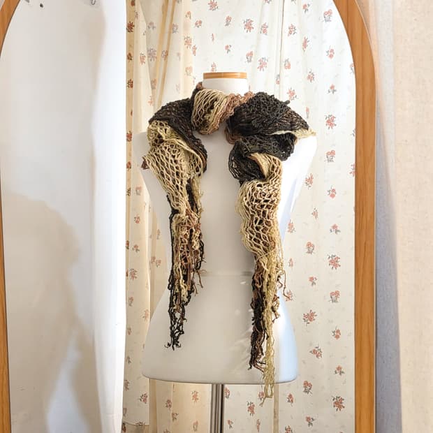 에스닉 니트 머플러