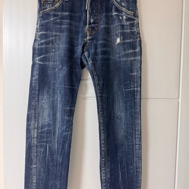 디스퀘어드 워싱 데님팬츠(44)