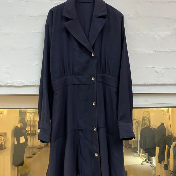 Claudie Pierlot 가더드 트윌 미니 셔츠 드레스 38