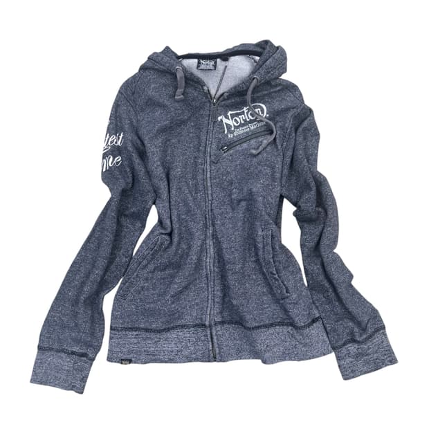 Norton gray hood zip-up