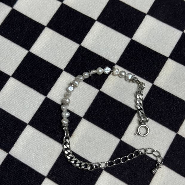 [새상품] 벨리에 체인 펄 브레이슬릿