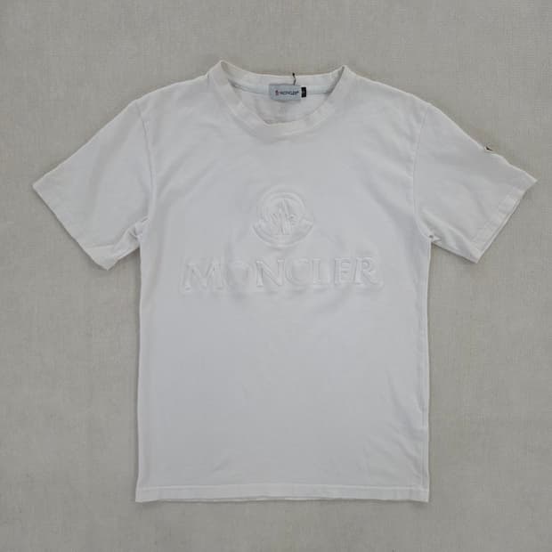 S 고급 로고 라운드 반팔티 0225J