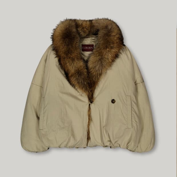 엘보른 Fur Collar Goose Down Jacket