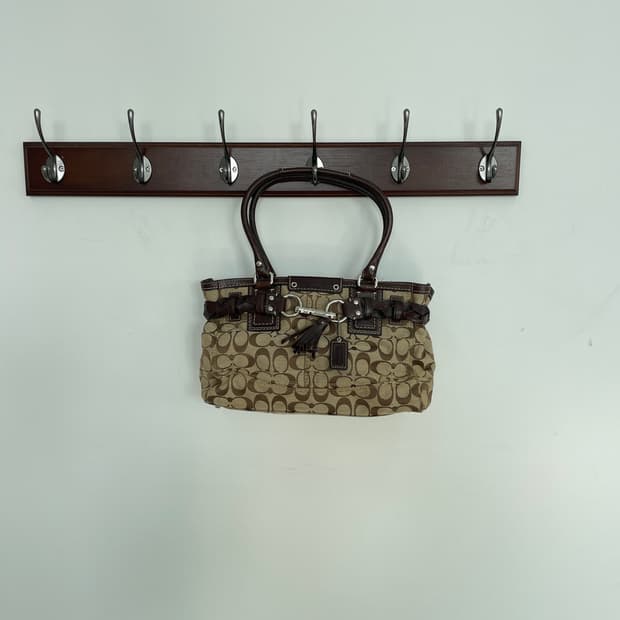 코치 y2k 시그니처 캔버스 토트백