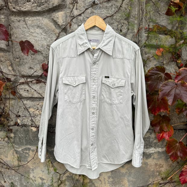 Lee 제팬 빈티지 웨스턴 셔츠 오트밀 M