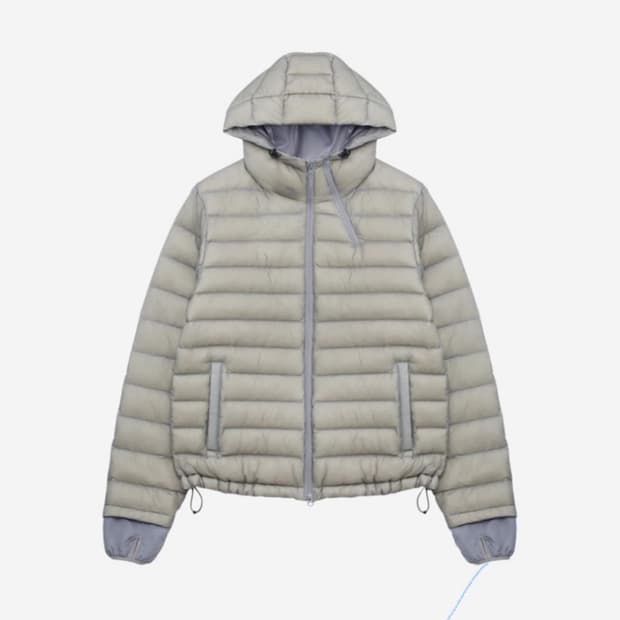 산산기어 서픽스 푸퍼 자켓 그레이 24fw