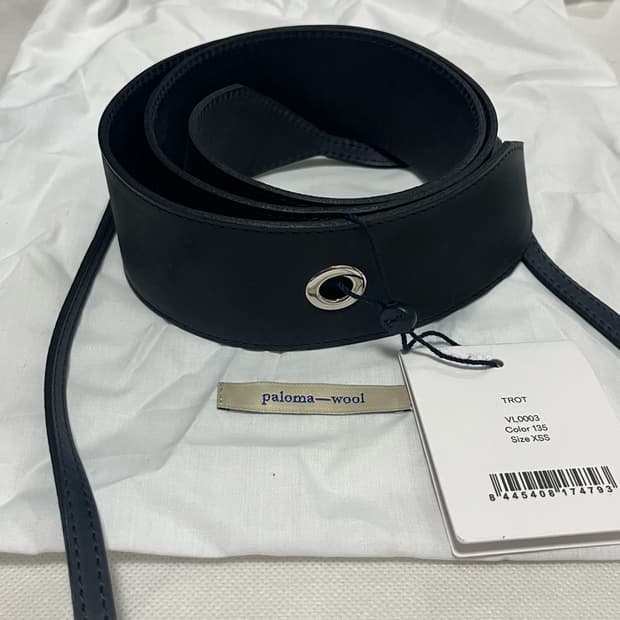[XS/S]팔로마울 Trot 아일렛 벨트/네이비