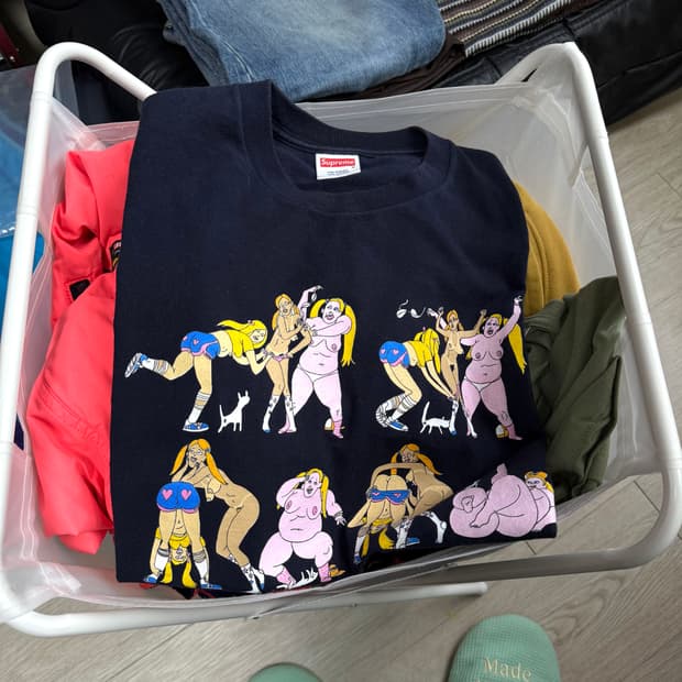 04ss 올드 슈프림 토드 제임스 반팔 티셔츠