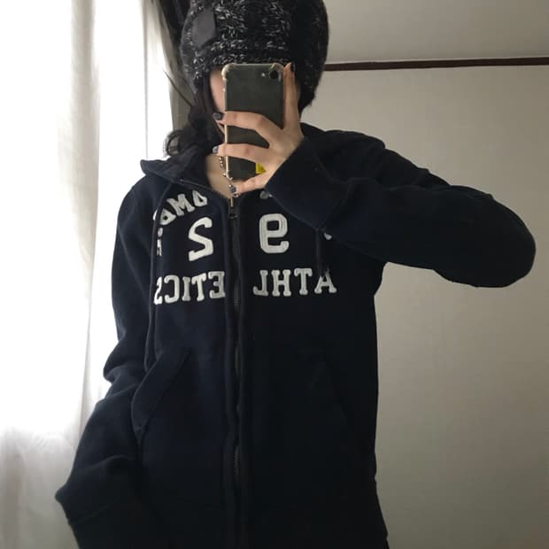 아베크롬비 네이비 후드집업