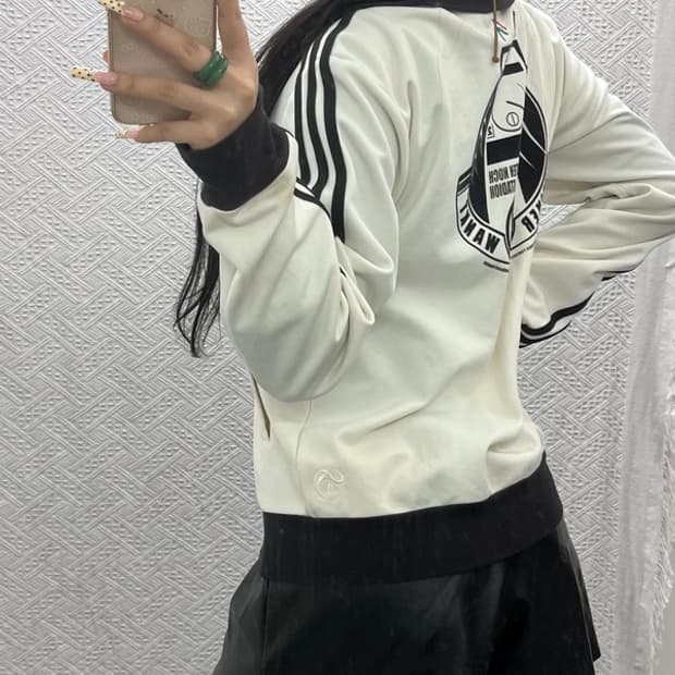 아디다스 유로 2008 독일 레트로 화이트 져지 집업 95 C09894